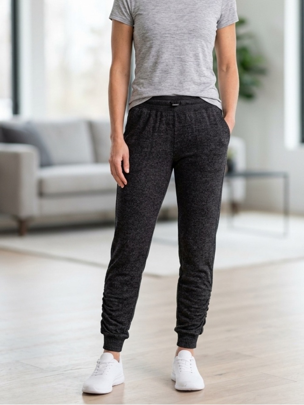 stars above Dark Heather Charcoal Jogger Pants